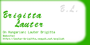 brigitta lauter business card